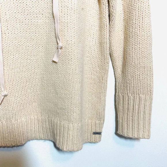 PINK Victoria’s Secret Cream Lace-up Front Oversized Sweater Xsmall Women’s - Picture 4 of 10